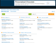 Tablet Screenshot of dallasdirectory.allaccess.com